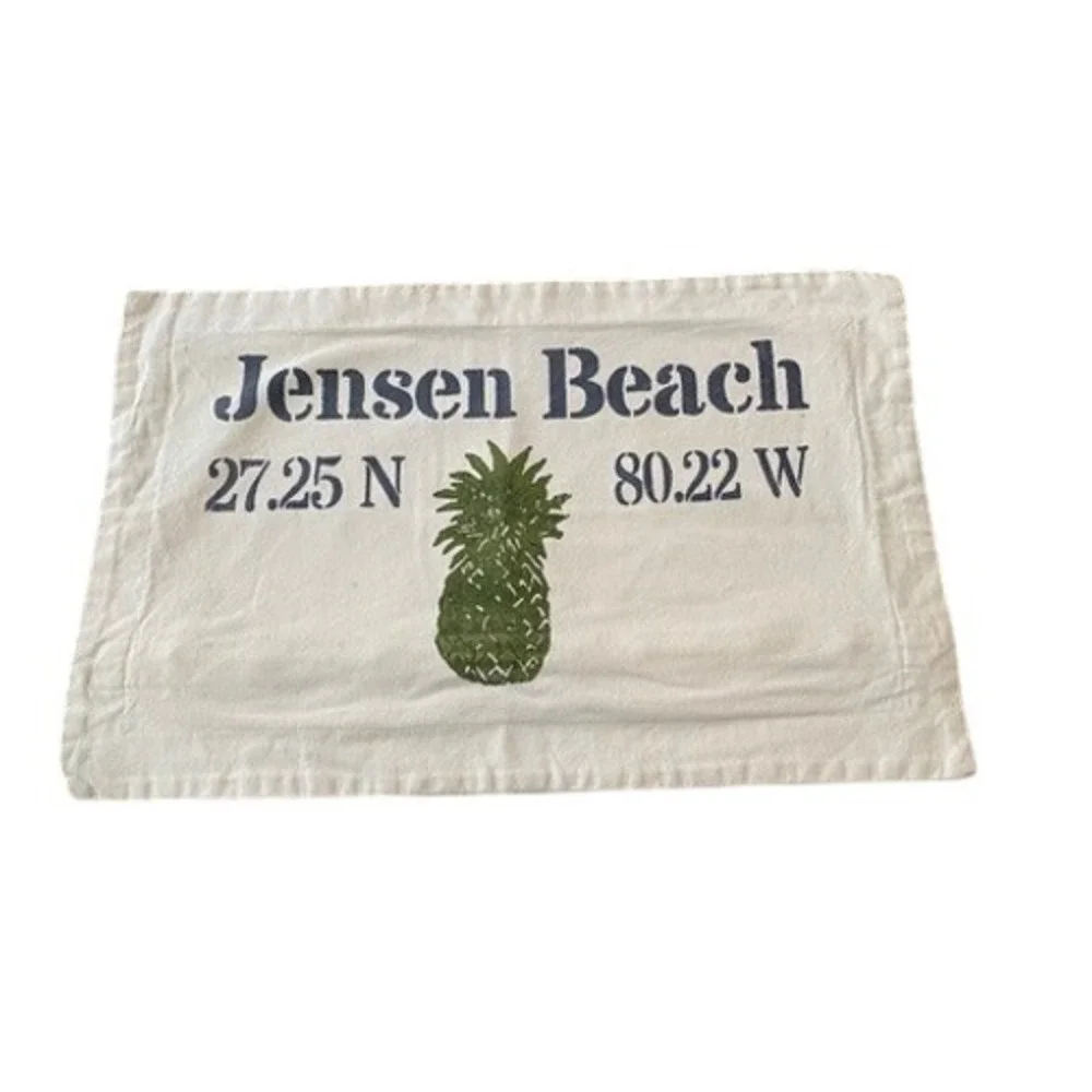 Lowcountry‎ Linens Jensen Beach Hand Painted Pillow Cover Coastal 19